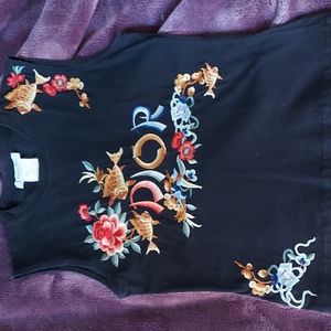 Vintage Christian Dior by John Galliano Embroidered Tee